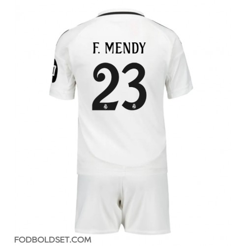 Real Madrid Ferland Mendy #23 Hjemme Trøje Børn 2024-25 Kortærmet (+ Korte bukser)
